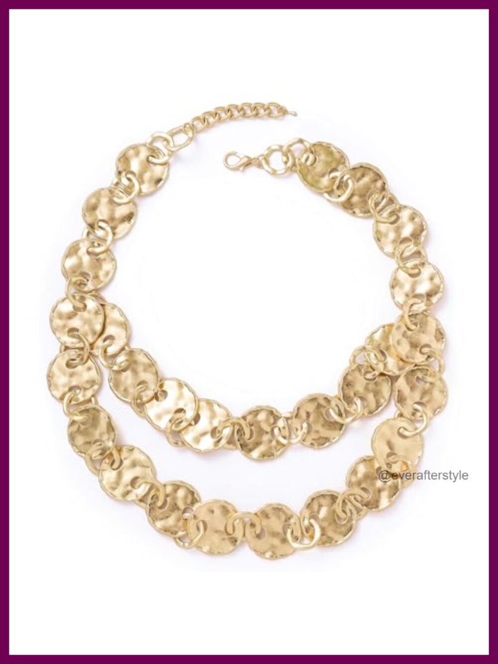 Chunky Link Chain Necklace Adjustable Lobster Clasp Statement Jewelry